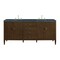 James Martin Vanities 72'' Double Vanity, Mid Century Walnut w/ 3 CM Charcoal Soapstone Quartz Top 485-V72-WLT-3CSP - alternate 1